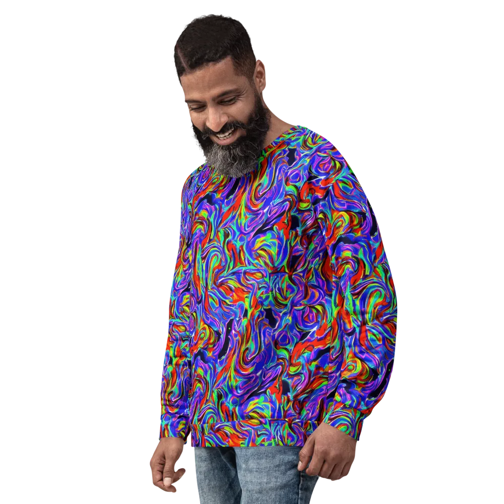 Electric Riviera on Sweatshirt — Left Front