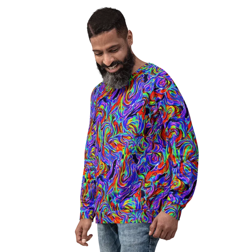 Electric Riviera on Sweatshirt — Left Front