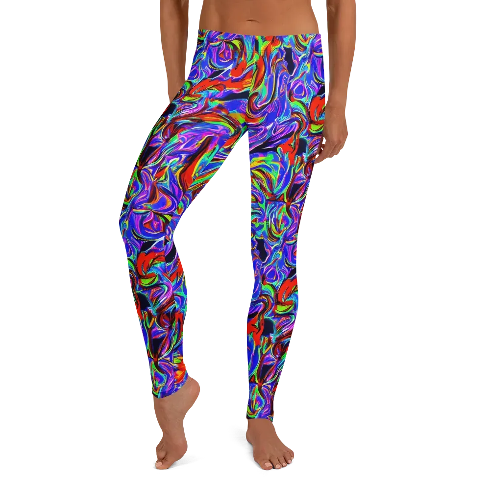Electric Riviera on Leggings — Front