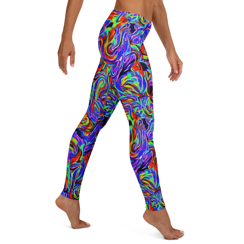 Electric Riviera on Leggings — Right