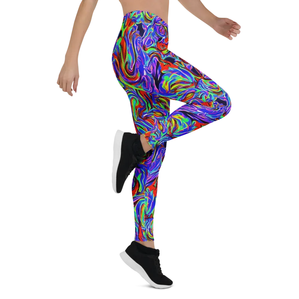 Electric Riviera on Leggings — Right