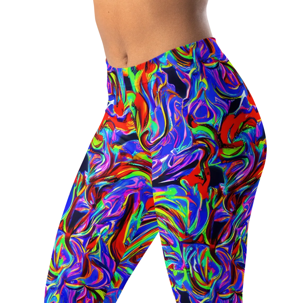 Electric Riviera on Leggings — Left Front
