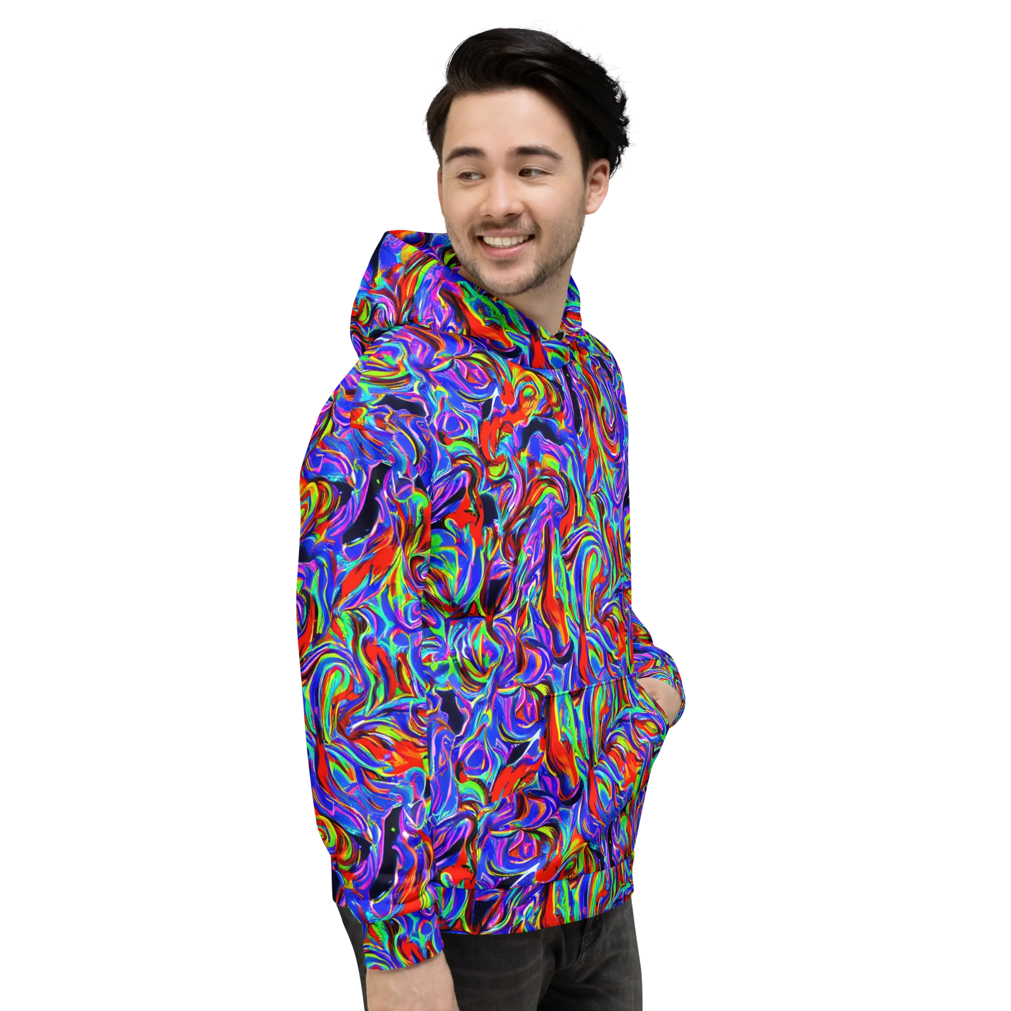 Electric Riviera on Hoodie — Right