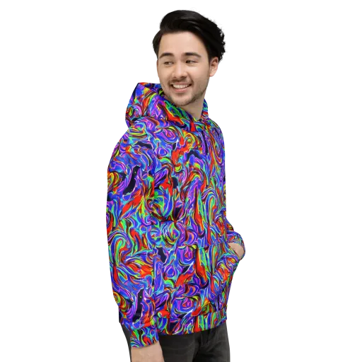 Electric Riviera on a Hoodie