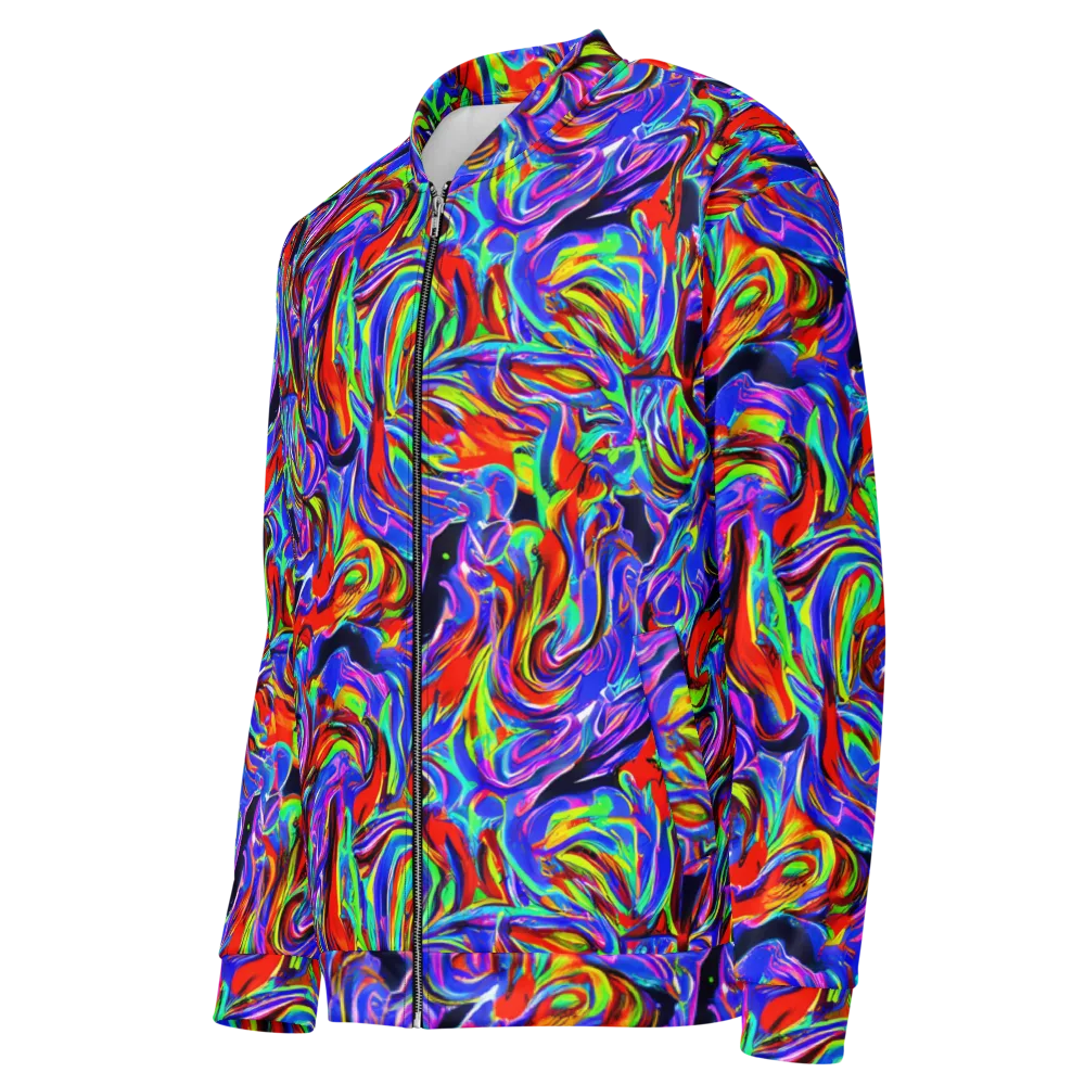Electric Riviera on Bomber Jacket — Left Front