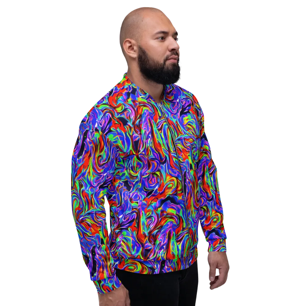 Electric Riviera on Bomber Jacket — Right