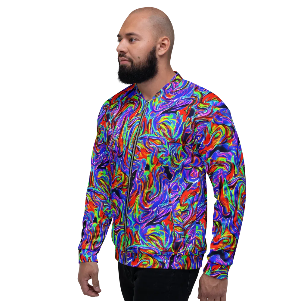 Electric Riviera on Bomber Jacket — Left