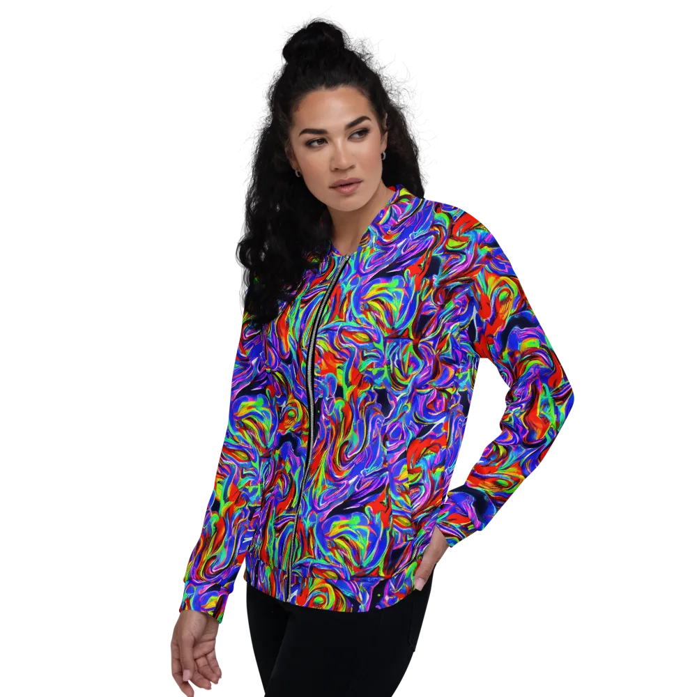 Electric Riviera on Bomber Jacket — Left