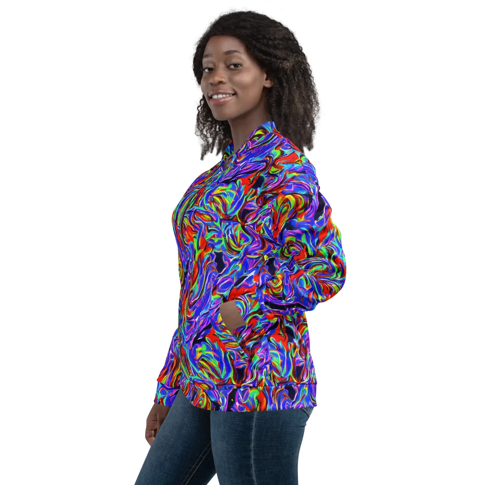 Electric Riviera on Bomber Jacket — Left