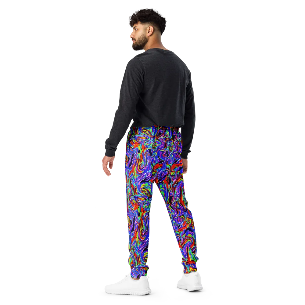 Electric Riviera on Men's Joggers — Back