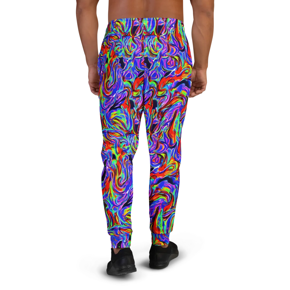 Electric Riviera on Men's Joggers — Back