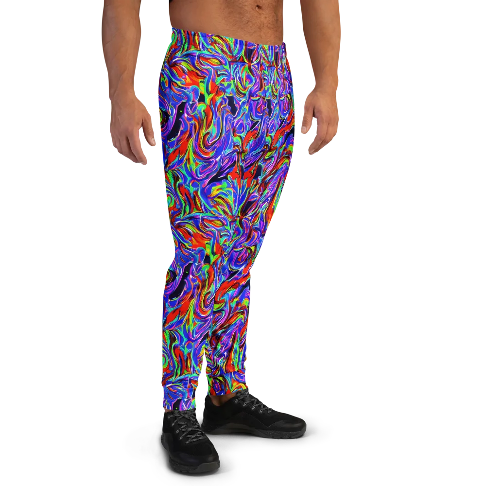 Electric Riviera on Men's Joggers — Right