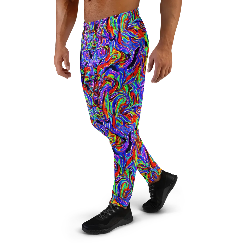 Electric Riviera on Men's Joggers — Left