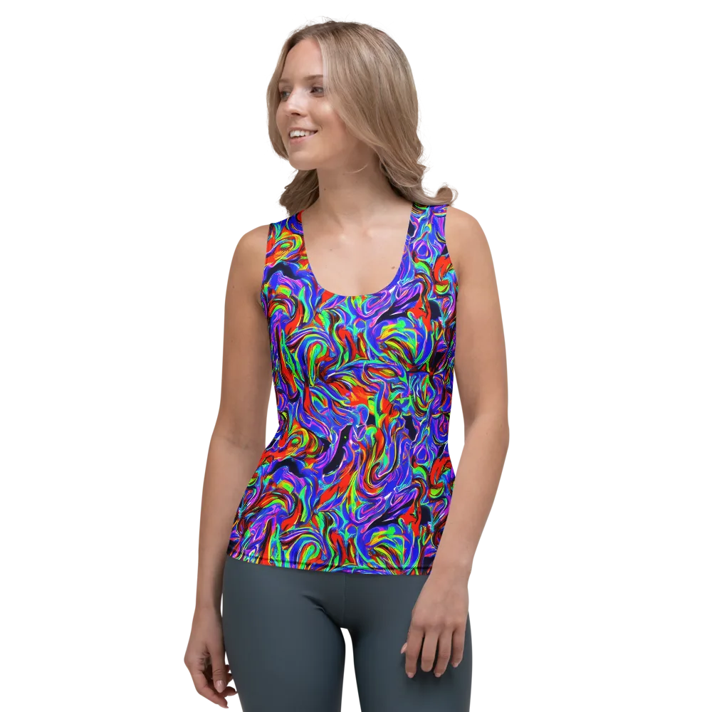 Electric Riviera on Women's Tank Top — Front