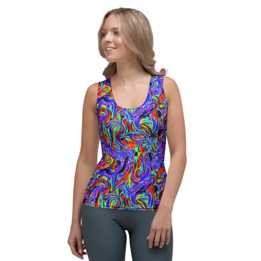 Electric Riviera on a Women's Tank Top