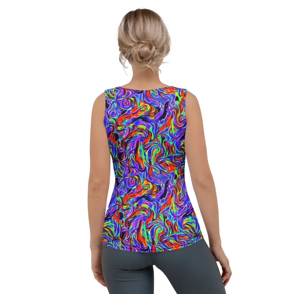 Electric Riviera on Women's Tank Top — Back