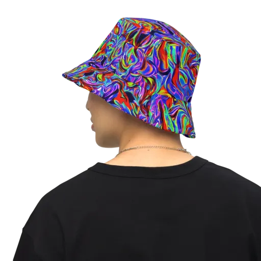 Electric Riviera on a Reversible Bucket Hat
