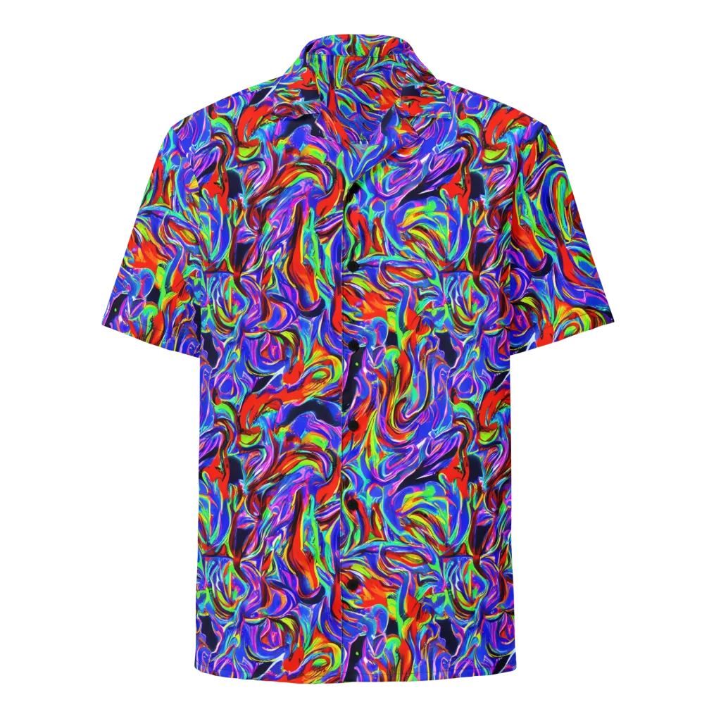 Electric Riviera on Button Shirt — Front