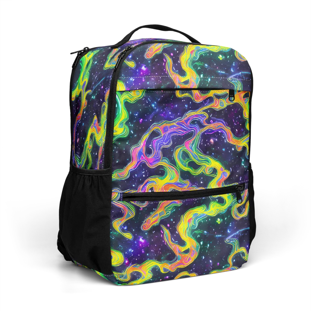 Neon Star Current on Utility Backpack — Right Front