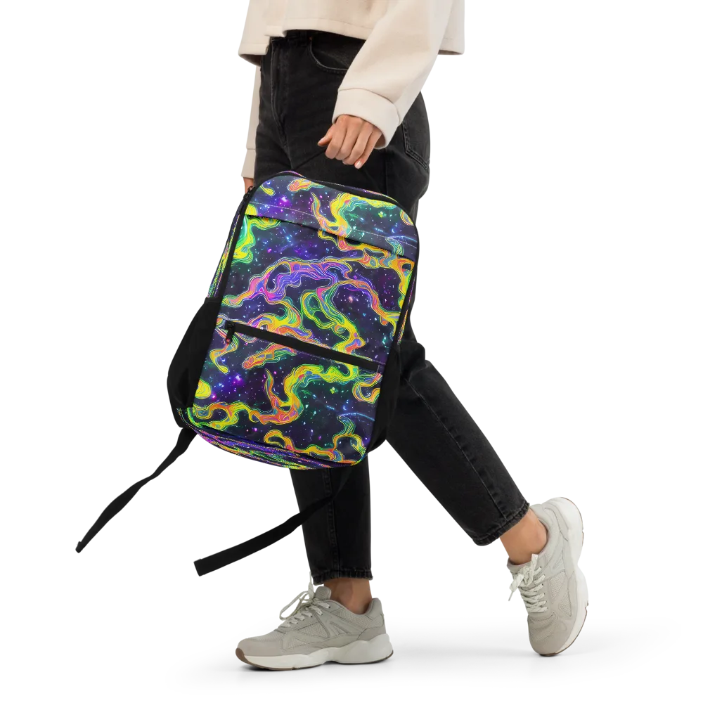 Neon Star Current on Utility Backpack — Front