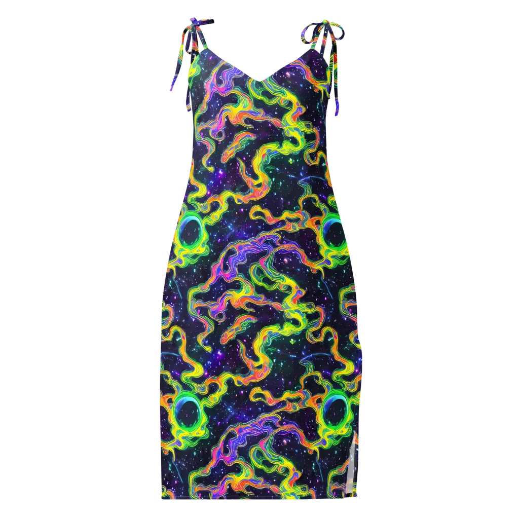Neon Star Current on Slip Dress — Front