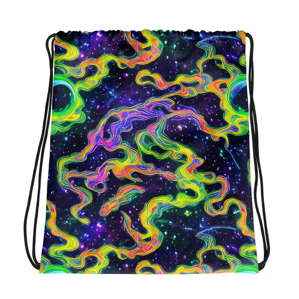 Neon Star Current on Drawstring Bag — Photo