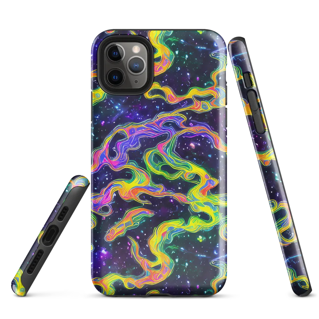 Neon Star Current on Tough Case for iPhone® — Front
