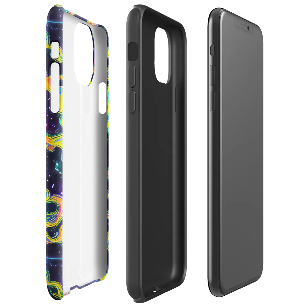 Neon Star Current on Tough Case for iPhone® — Right