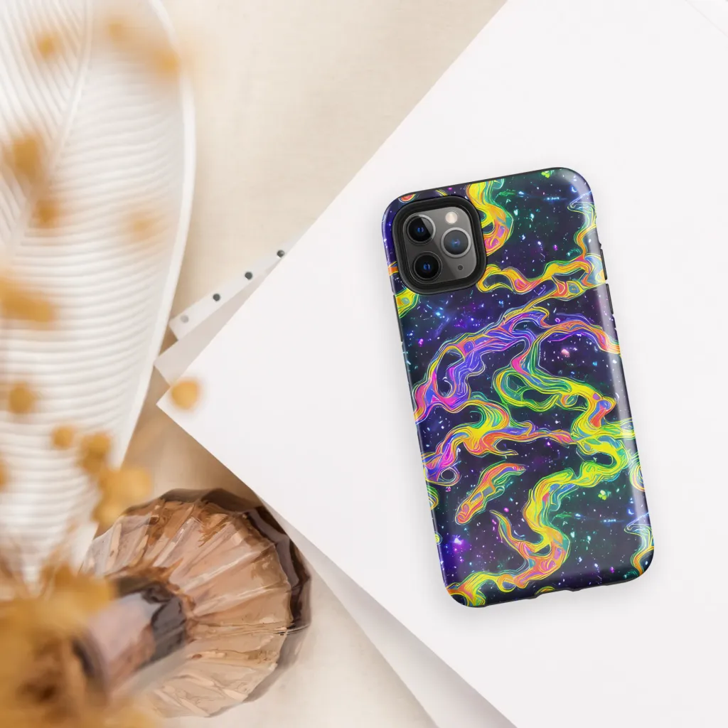 Neon Star Current on Tough Case for iPhone® — Front