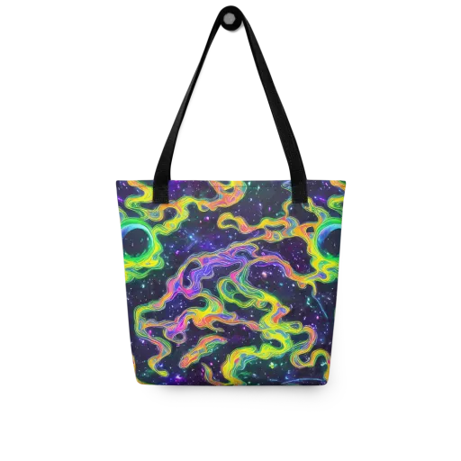 Neon Star Current on a Tote Bag