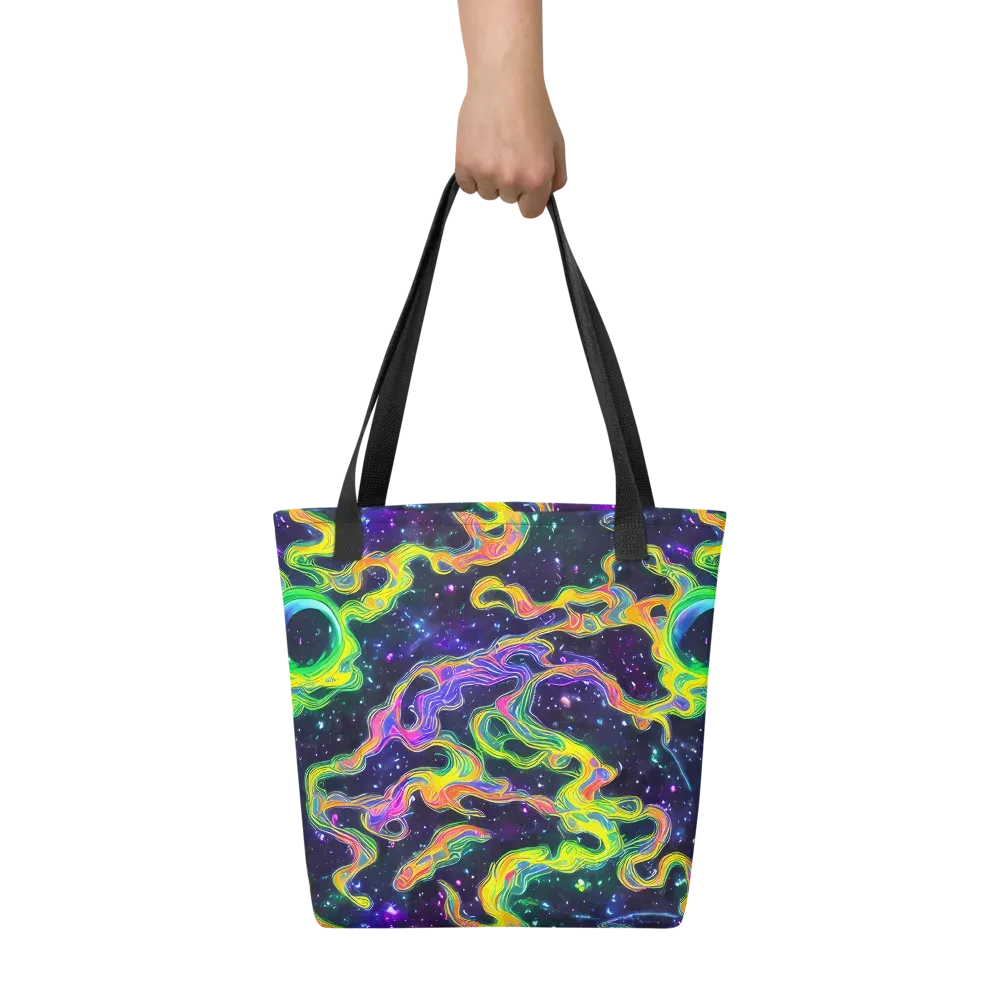 Neon Star Current on Tote Bag — Front