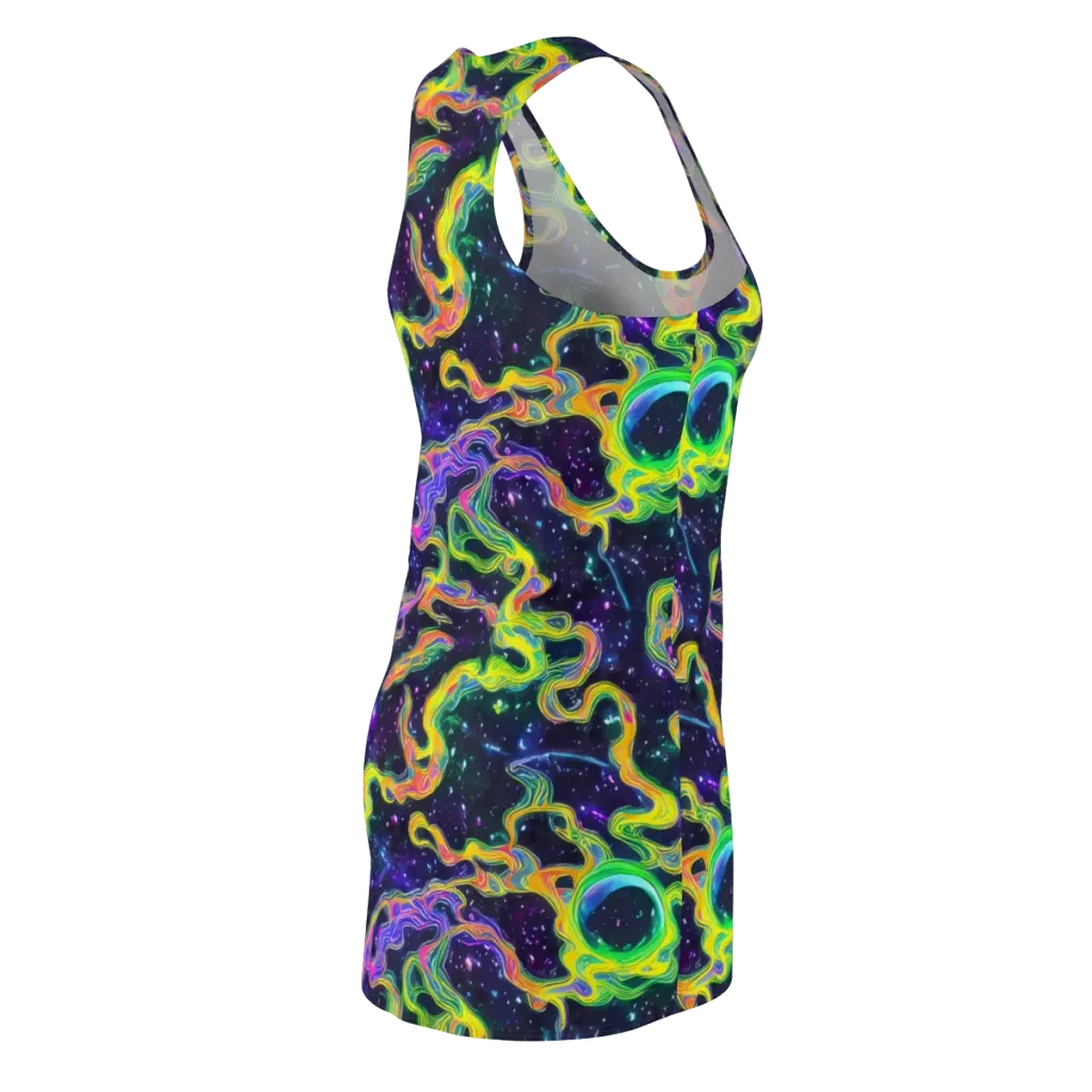 Neon Star Current on Racerback Dress — Back Side