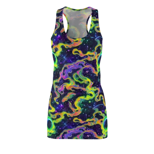 Neon Star Current on a Racerback Dress