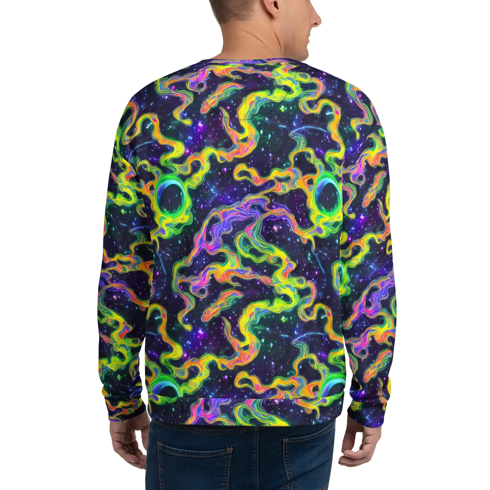 Neon Star Current on Sweatshirt — Back