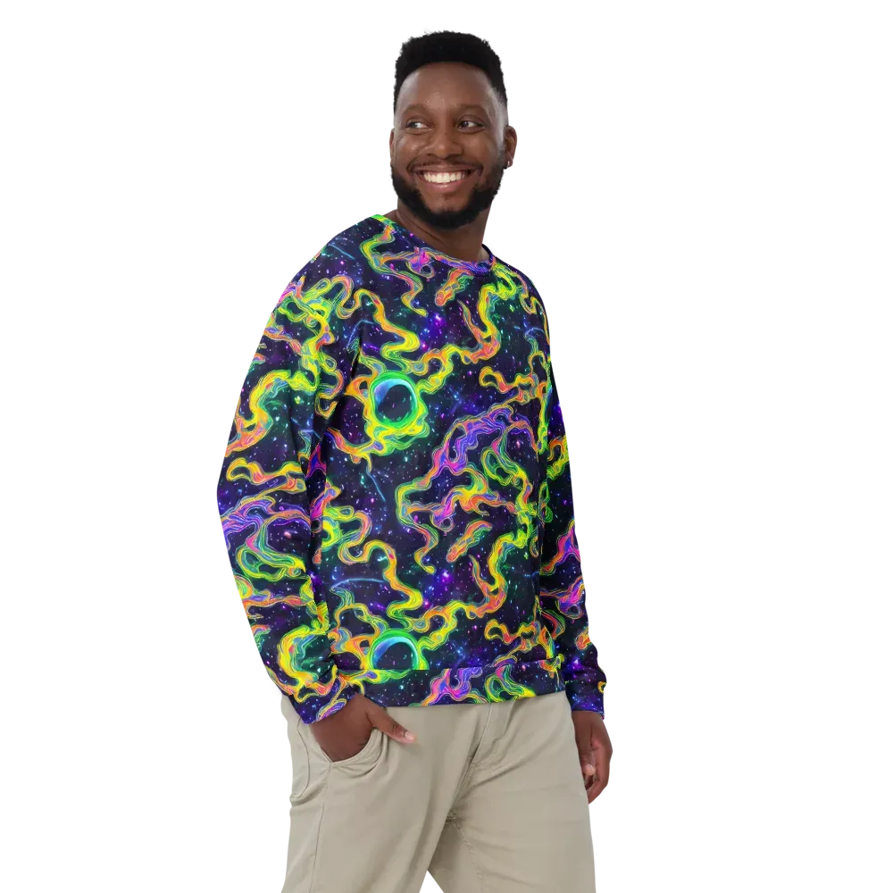 Neon Star Current on Sweatshirt — Front