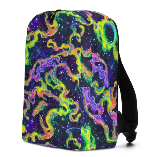 Neon Star Current on a Minimalist Backpack