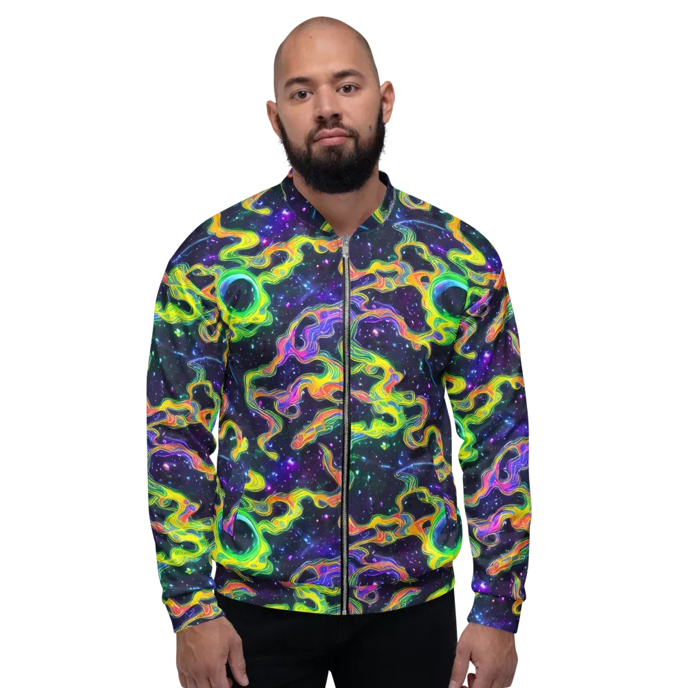 Neon Star Current on Bomber Jacket — Front