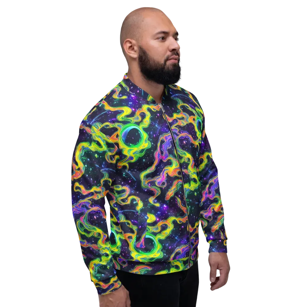 Neon Star Current on Bomber Jacket — Right