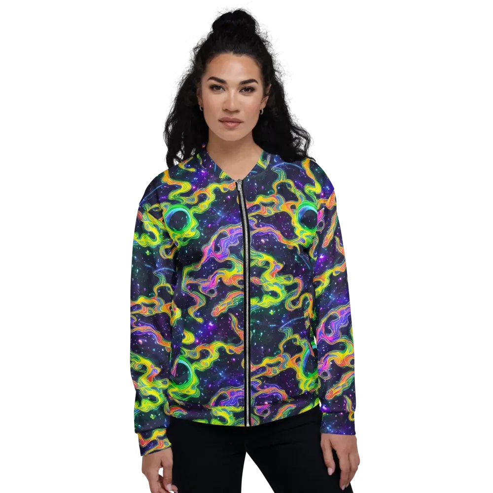 Neon Star Current on Bomber Jacket — Front