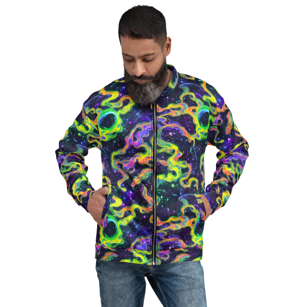 Neon Star Current on Bomber Jacket — Front