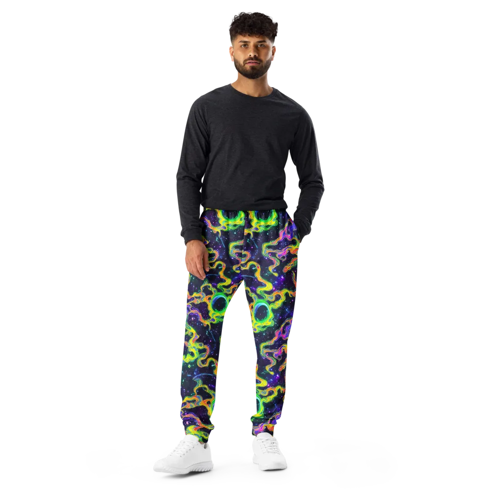 Neon Star Current on Men's Joggers — Front