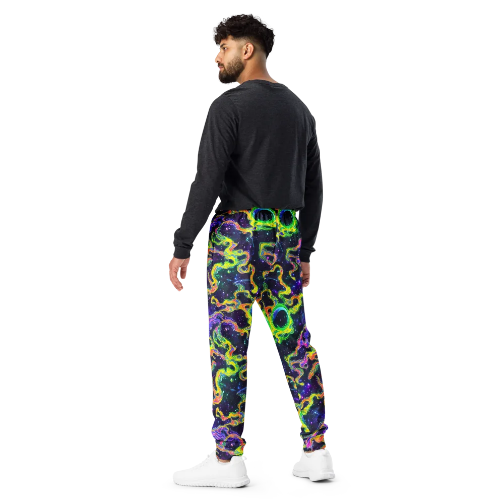 Neon Star Current on Men's Joggers — Back