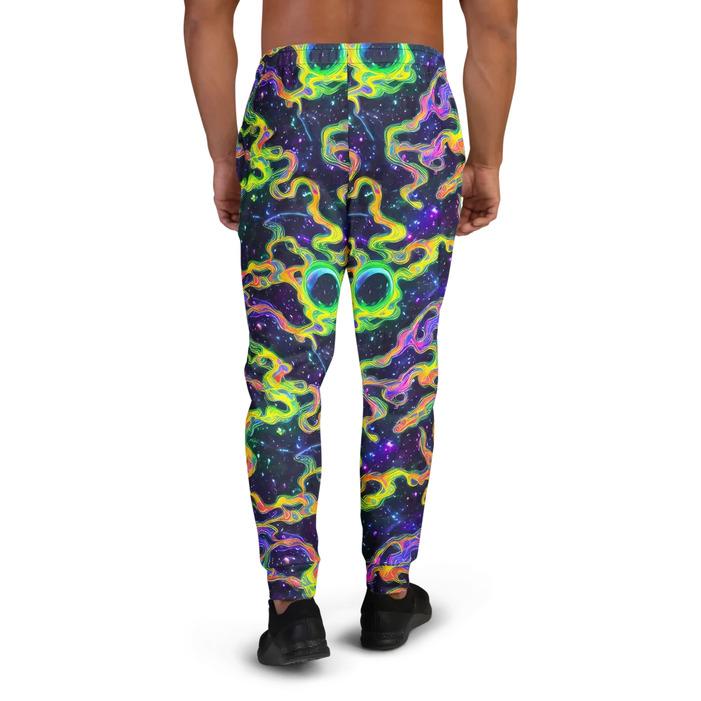 Neon Star Current on Men's Joggers — Back