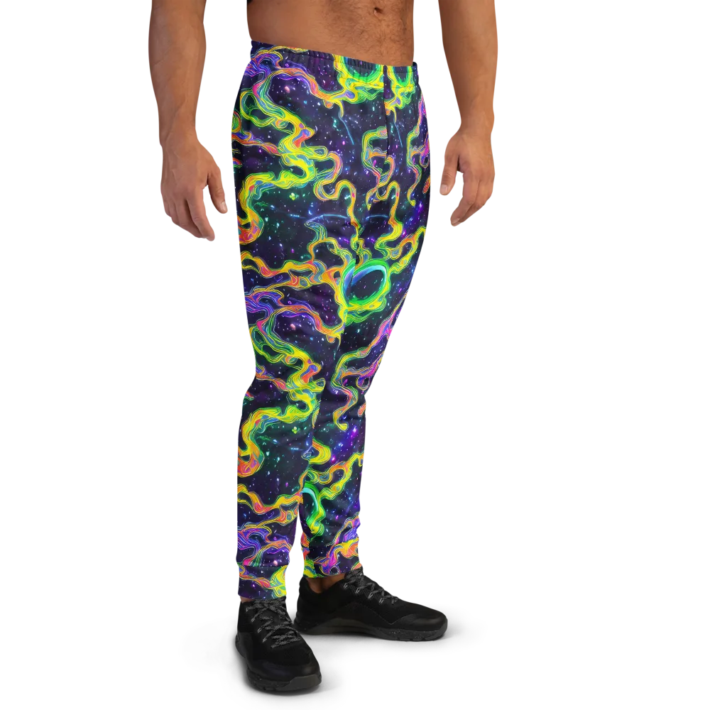 Neon Star Current on Men's Joggers — Right