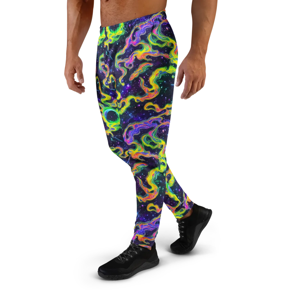 Neon Star Current on Men's Joggers — Left