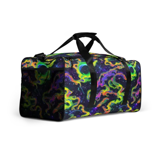 Neon Star Current on a Duffle Bag