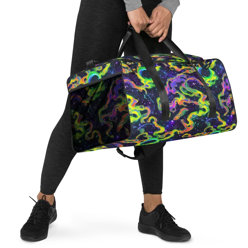 Neon Star Current on Duffle Bag — Right Front