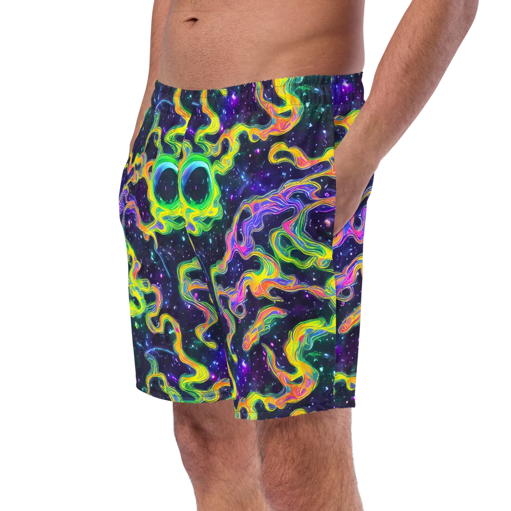 Neon Star Current on Swim Trunks — Left Front