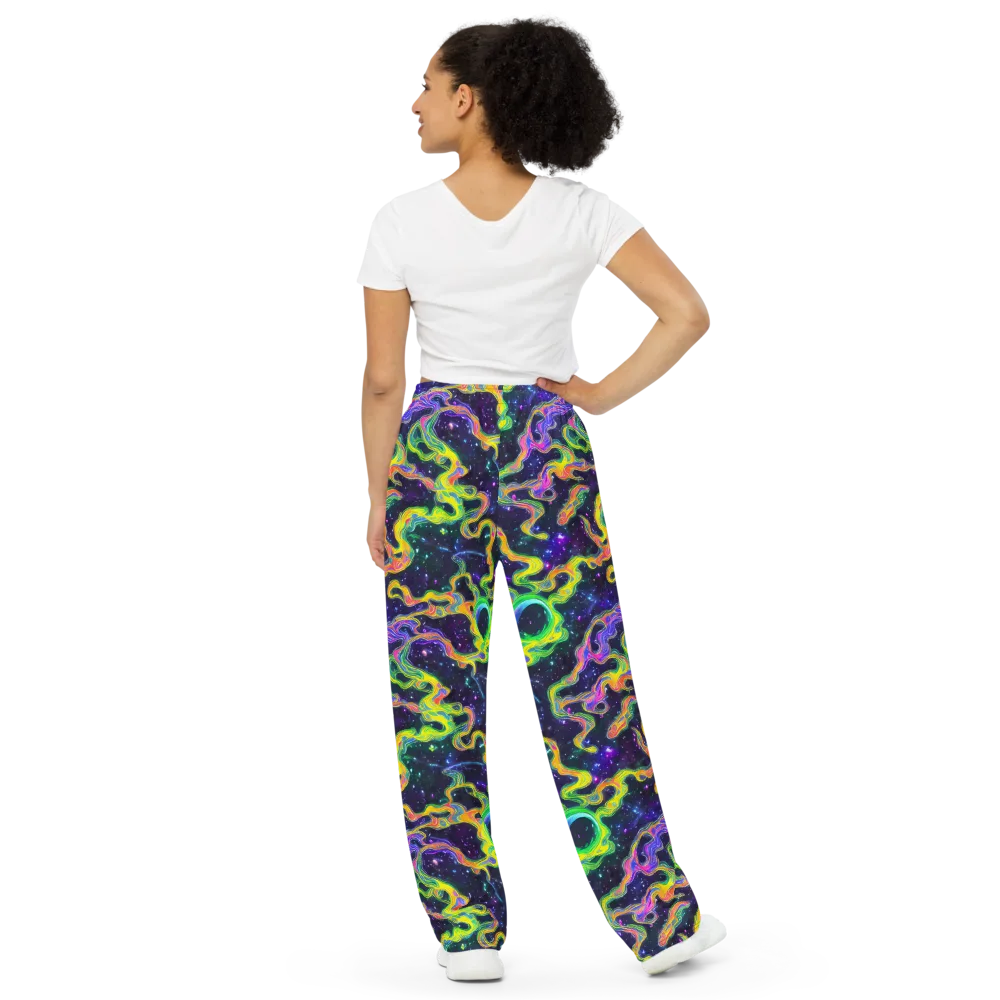 Neon Star Current on Wide-Leg Pants — Back