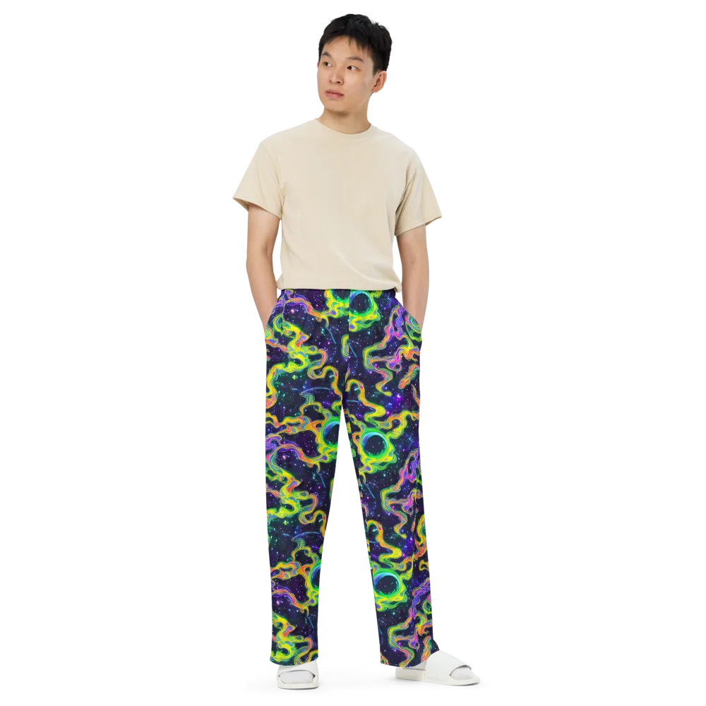 Neon Star Current on Wide-Leg Pants — Front